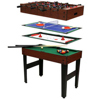 Charles Bentley 4-in-1 Multi Sports Table - Blue - Image 3