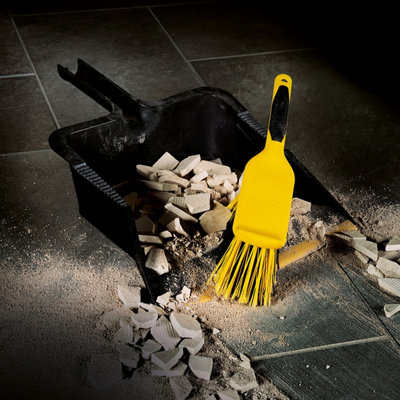 Charles Bentley Heavy Duty Bulldozer Dustpan Set from B&Q