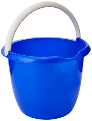 Charles Bentley Bentley Industrial Bucket.05/w Bucket With Metal Handle10 LBlue from B&Q
