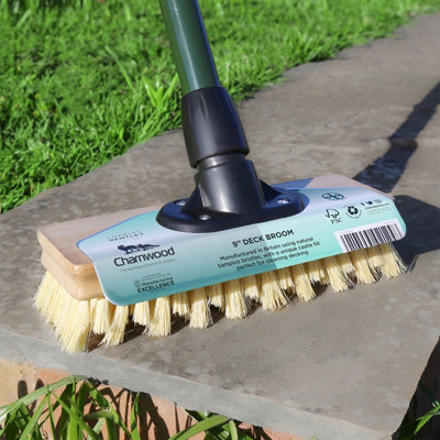 Charles Bentley Charnwood 9" Deck Broom Garden Maintenance Fsc