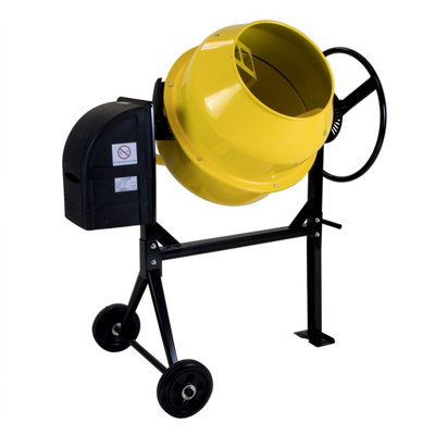 Charles Bentley 125L 230V 550W Portable Cement Concrete Mixer With Wheels from B&Q