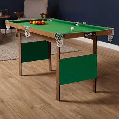B&Q -  Junior 4Ft Snooker/pool Table With Pool Balls And 2 Cues