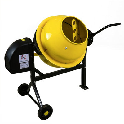 Charles Bentley 63L 230V 220W Portable Cement Concrete Sand Mixer With Wheels from B&Q