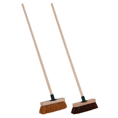 Charles Bentley 9.5" Bassine And Coco Brooms Set Of 2