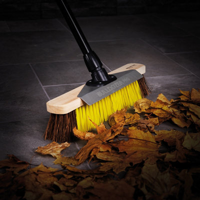 Charles Bentley Bulldozer Pro Heavy Duty 15.7" Utility Broom With Scraper And Telescopic Handle from B&Q