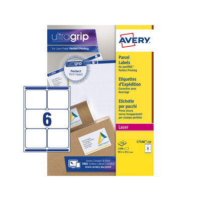 B&Q -  Ts-190133 L7166-250 Blockout Shipping Label99.1mm X 93.1mmWhitePack Of 1500 - Image 4