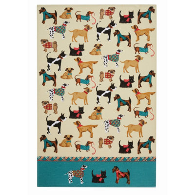 Ulster Weavers Hound Dog Animal Print 100% Cotton Tea Towel from B&Q