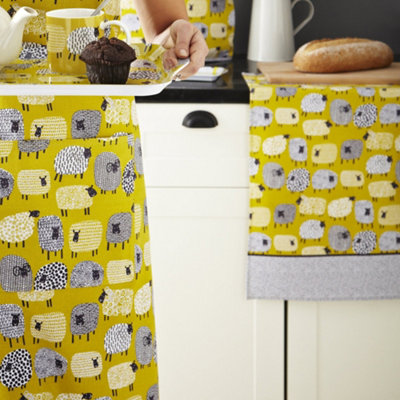 Ulster Weavers Dotty Sheep Animal Print 100% Cotton Tea Towel from B&Q