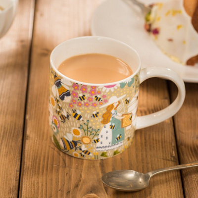 B&Q -  Bee Keeper Animal Print New Bone China Mug