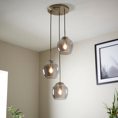 B&Q -  Vara 3 Lamp Pendant Ceiling Light(Dia)320mm