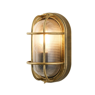  - Perth Fixed Matt Antique Effect Mains-Powered Indoor & Outdoor Wall Light
