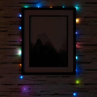 String Battery-Powered Multicolour 50 Led Indoor String Lights from B&Q