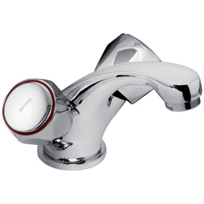 Bristan Vac Basnw C Mt Club Mono Basin Mixer Without Waste Metal Heads Chrome from B&Q