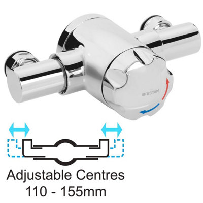 Bristan Sirrus Gummers Opac Ts1203 Exposed Thermostatic Mixer Shower 110 130Mm