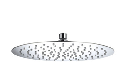 B&Q -  Fh Slrd03 C Stainless Steel 300mm Round Fixed Head
