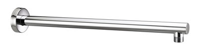 B&Q Bristan Chrome Round Fixed Shower Arm Head Wall Outlet 400Mm