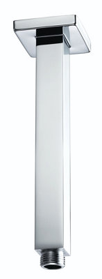Bristan Arm Cfsq02 C Ceiling Fed Shower Arm Square 200mm Chrome from B&Q