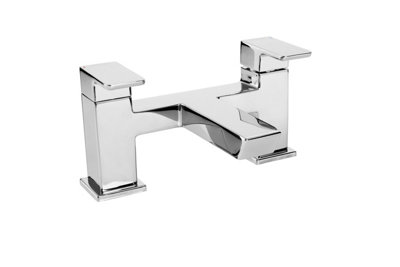 Bristan Cobalt Bath Filler Chrome Bath Filler Mixer Tap With Ceramic Discs