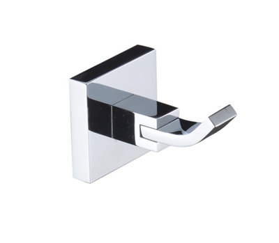 B&Q -  Sq Hook C Square Hook Brass Chrome Plated