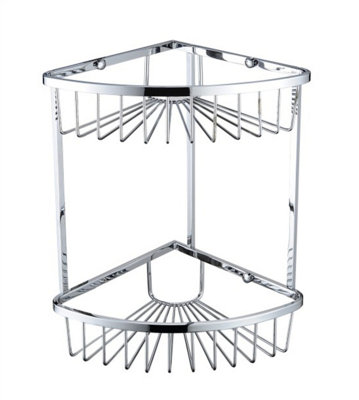 B&Q -  Comp Bask06 C Two Tier Corner Fixed Wire Basket