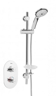 Bristan Ar3 Shcmt C Artisan Recessed Thermostatic Dual Control Shower Valve Kit from B&Q