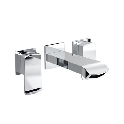 Bristan Descent Wmbf Chrome Wall Mounted Bath Filler Mixer Tap Ceramic Discs