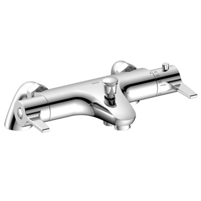 Bristan Design Utility Lever Tmv2 Thermostatic Bath Shower Mixer Chrome from B&Q