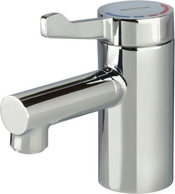 B&Q -  Gummers Solo 2 Tmv3 Thermostatic Basin Sink Lever Mixer Tap Copper Tails