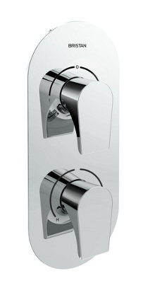 Bristan Hou Shcdiv C Hourglass Recessed Dual Control Shower Valve With Two Outlet Diverter from B&Q