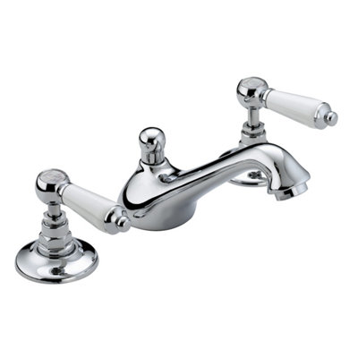 Bristan Rs2 3Hbas C Renaissance 2 Three Hole Basin Mixer Chrome Tap + Fixings from B&Q
