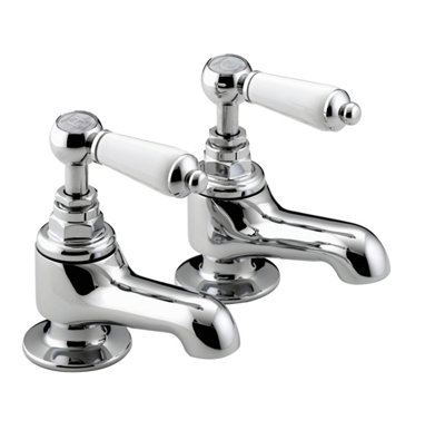 Bristan Rs2 3/4 C Renaissance 2 Bath Taps Chrome Bath Pillar Taps Pair 3/4" Tap