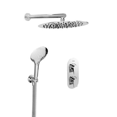 Bristan Hourglass Shwr Pk3 Hourglass Shower Pack 3 Complete from B&Q
