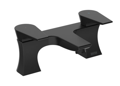 Bristan Hou Bf Blk Hourglass Bath Filler Mixer Tap Black from B&Q