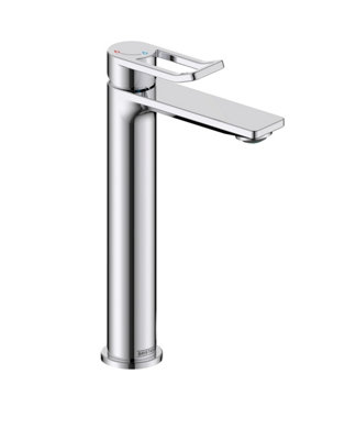 Bristan Saffron Eco Start Tall Basin Mixer With Clicker Waste from B&Q