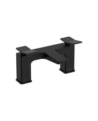 Bristan Tangram Bath Filler Black from B&Q