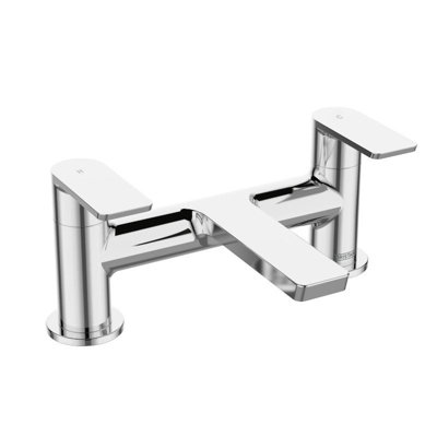 Bristan Napoli Bath Filler Chrome Taps Deck Mount Bathroom Tap from B&Q