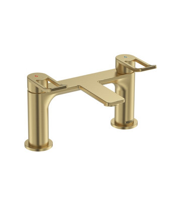B&Q -  Saffron Bath Filler Brushed Brass