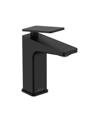 B&Q -  Delgado Eco Start Basin Mixer With Clicker Waste Black