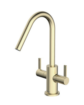 Bristan Csh Efsnk Cashew Easyfit Monobloc Kitchen Sink Mixer Tap Brushed Brass from B&Q