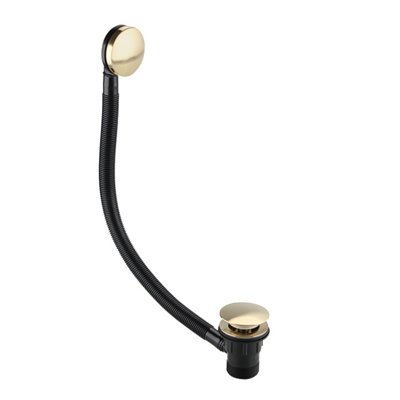 Bristan Round Clicker Bath Waste Brushed Brass from B&Q