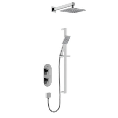 Bristan Tangram Concealed Dual Control Shower Pack Chrome from B&Q