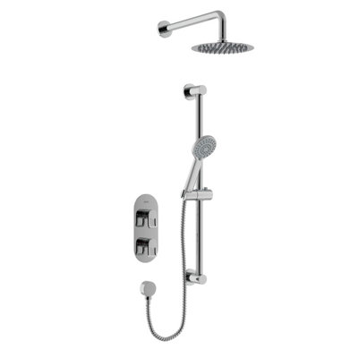 Bristan Saffron Concealed Dual Control Shower Pack Chrome from B&Q