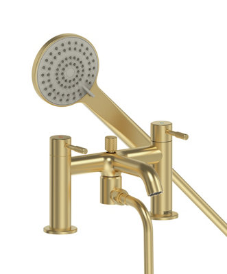 Bristan Molida Bath Shower Mixer Brushed Brass from B&Q