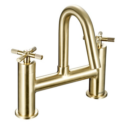 B&Q -  Cruzar Bath Filler Brushed Brass