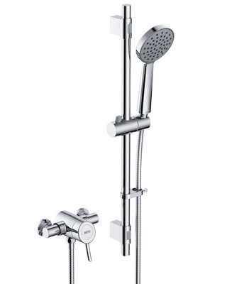 Bristan Acute2 Shxar Mixer Shower Valve & Riser Kit C from B&Q