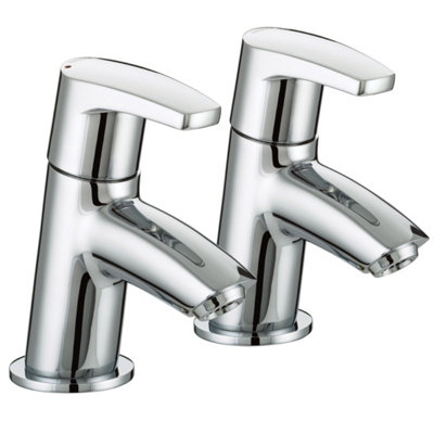 Bristan Orta Chrome Effect Bath Pillar Tap from B&Q