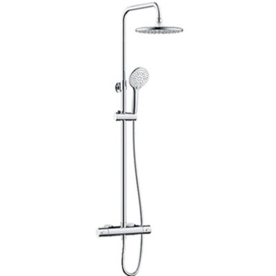 Bristan Buzz Chrome Effect Rear Fed Thermostatic Mixer Shower With 2 Heads & 1.5M Hose Length from B&Q