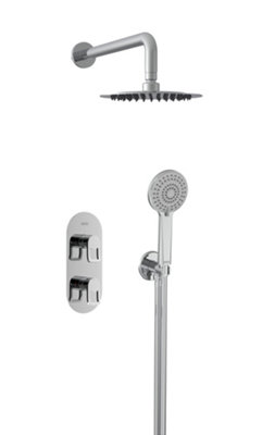 Bristan Saffron Concealed Dual Control Shower Pack2 Chrome from B&Q
