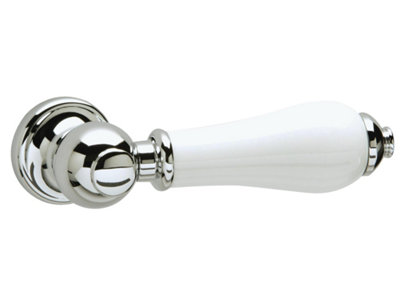 Bristan W Cl3 C Wht Cistern Lever 3 Chrome Plated With White Components from B&Q