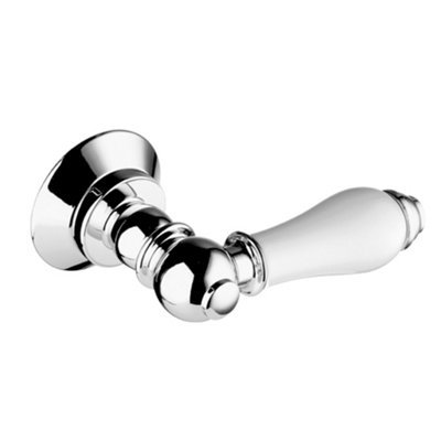 Bristan W Cl6 C Wht Cistern Lever 6 Chrome Plated With White Components from B&Q